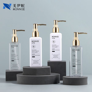 Minnie Transparent Square PET <b>Bottle</b> 250ml Lotion <b>Pump</b> Cosmetic Packaging Skincare Refill <b>Bottle</b> - Product Image 4