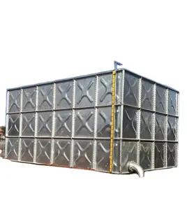 Matchless 36 months warranty sectional overhead customized size pressed hot galvanized steel water tank for drinking water