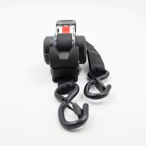 สายรัดวงล้อแบบพับเก็บได้สำหรับ10FT 1in สายรัดสินค้าแบบยืดหดได้พร้อมตะขอรูปตัวเอสเคลือบ PVC - Product Image 2