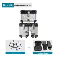 Support de rangement latéral pour moto en alliage d'aluminium 24 DS525X Infinite avec capacité de 38L