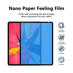 נשלף מט נייר מרגיש כמו כתיבה סרט עבור iPad Pro 11 "משי הדפסת כתב יד מגע מסך מגן