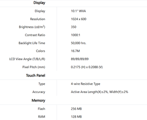 Weintek MT8106iP Pantalla Táctil HMI WVA de 10.1 Pulgadas, Resolución 1024*600, Ethernet Industrial para Maquinaria de Embalaje - Product Image 6