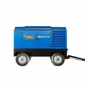 APCOM Diesel Mobile <b>Screw</b> Air Compressor 30bar 40bar For Mining Drilling Road Construction Sandblasting Job Site - Product Image 6