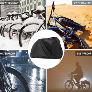<span class=keywords><strong>Cubierta</strong></span> impermeable de alta densidad para bicicleta, <span class=keywords><strong>cubierta</strong></span> de polvo para exteriores, protección redonda, fácil de llevar - Product Image 6
