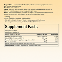 Complément Alimentaire Vitamine D3 K2 MK-7 Magnésium Zinc en Gélules Molles 10000 UI 200 µg OEM Marque Privée