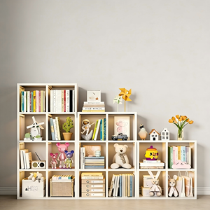Étagère à livres en métal blanc moderne, robuste, à étagères ouvertes, organisateur multifonctionnel, bibliothèque autoportante pour salon, bureau à domicile - Product Image 2