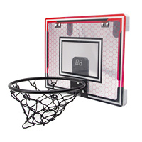 Panier de basket portable mini personnalisé pour enfants, à fixer au mur ou à la porte, avec tableau de scores électronique, pliable, vente en gros usine