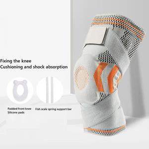2025 nueva gran oferta de alta compresión elástica profesional deportes rodilla manga soporte transpirable vendaje rodilleras para el <span class=keywords><strong>dolor</strong></span> de rodilla - Product Image 2