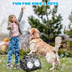 Máquina de burbujas portátil LED de juguete soplador de jabón automático para fiestas espectáculo de escenario de boda, con 20000 + - Product Image 6