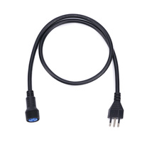 Câble d'alimentation CA standard italien KESHI, cordon d'extension, conducteur solide, isolation en PVC, femelle IEC 220V 1,5m 10A pour éclairages de scène