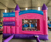 Toboggan de maison de rebond gonflable de fête commerciale combo pour enfants fille licorne château de saut gonflable gonflable