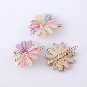 Korean Style Floral Crystal Hair <b>Clip</b> Women Frog <b>Clip</b> Daily Headdress <b>Spring</b> 2024 Yiwu Origin - Product Image 3