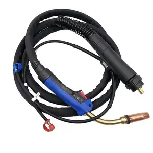 Tocha de solda MIG MAG CO2 com conector Euro Binzel 501D pistola de solda portátil tocha de soldagem refrigerada a água