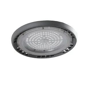 Pencahayaan industri komersial 100W 150W 200W 250W 300W 400W IP65 lampu Led UFO bulat Teluk tinggi gudang lampu Highbay