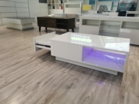 Table basse haute brillance table basse moderne table basse lumineuse LED