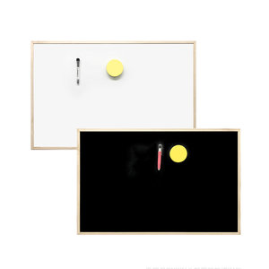 Tablero de borrado en seco para pared, <span class=keywords><strong>pizarra</strong></span> magnética con marco de madera, 36x24 pulgadas - Product Image 1