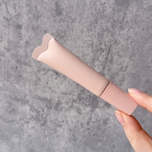 Vente en gros de flacons cosmétiques en plastique souple transparents de 10 g, de couleur rose, en forme de vague, avec étiquette personnalisée, emballage PCR - Product Image 5