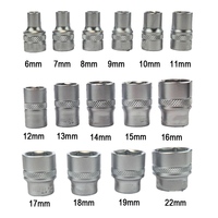 OEM 22PCS 3/8 in Chrome Vanadium Steel 72T Hand Ratchet Socket Set con bujía y herramientas de taller