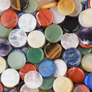 <span class=keywords><strong>Pierre</strong></span> de palmier ronde en agate de cristal polie de 25 mm, stimulant l'énergie, pour la décoration intérieure et l'artisanat - Product Image 3
