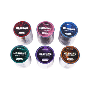 Un rouleau de ruban adhésif PET à estampage à chaud, série Hoshino, autocollants à thème aux couleurs mélangées - Product Image 5