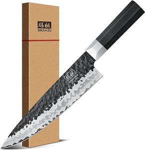 <span class=keywords><strong>SHAN</strong></span> <span class=keywords><strong>ZU</strong></span> <span class=keywords><strong>Couteau</strong></span> de chef <span class=keywords><strong>japonais</strong></span> 8 pouces, 7 couches 9CR18MOV <span class=keywords><strong>Couteau</strong></span> de cuisine professionnel en acier à haute teneur en carbone <span class=keywords><strong>Couteau</strong></span> Gyuto avec manche G10 - Product Image 1
