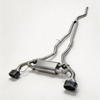 Système d'échappement Catback en alliage de titane poli miroir de qualité intermédiaire DZ pour BMW Série 3 320i/325i/330i E90 2.0L/2.5L/3.0L 1.5mm
