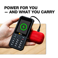 Téléphone portable robuste M11 IP68 étanche 4G avec torche, batterie externe, point d'accès Wi-Fi et double SIM