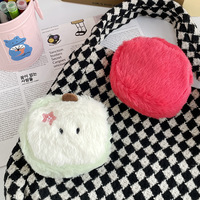 Dompet Boneka Apel Hijau Kartun Grosir, Gantungan Kunci Tas Apel Merah Lucu, Liontin Gantungan Kunci Buah Kreatif, Hadiah Anak-Anak