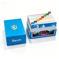 Cartes de tarot écologiques personnalisées de haute qualité, cartes à jouer éducatives pour enfants et familles, boîte en papier