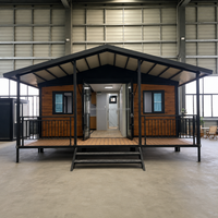 Villa préfabriquée en acier, maison conteneur extensible, assemblage rapide, bâtiment portable pour complexe hôtelier, camping, vacances, vie en plein air, appartement