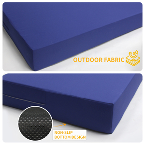Coussin de banc de salon imperméable matelassé personnalisable pour meubles de patio de jardin extérieur - Product Image 2