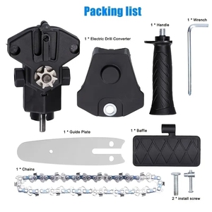 Mini-tronçonneuse de 4 pouces à fixer sur perceuse électrique, tête de scie portable pour la coupe du <span class=keywords><strong>bois</strong></span> et l'élagage des arbres - Product Image 3
