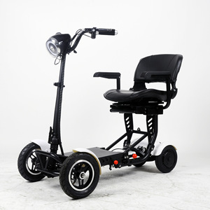 4 Wheel Adult Four-wheel Electric Scooter Lithium Battery Foldable Design 250W Motor 150kg Load Capacity <b>Remote</b> <b>Control</b> Dual - Product Image 3