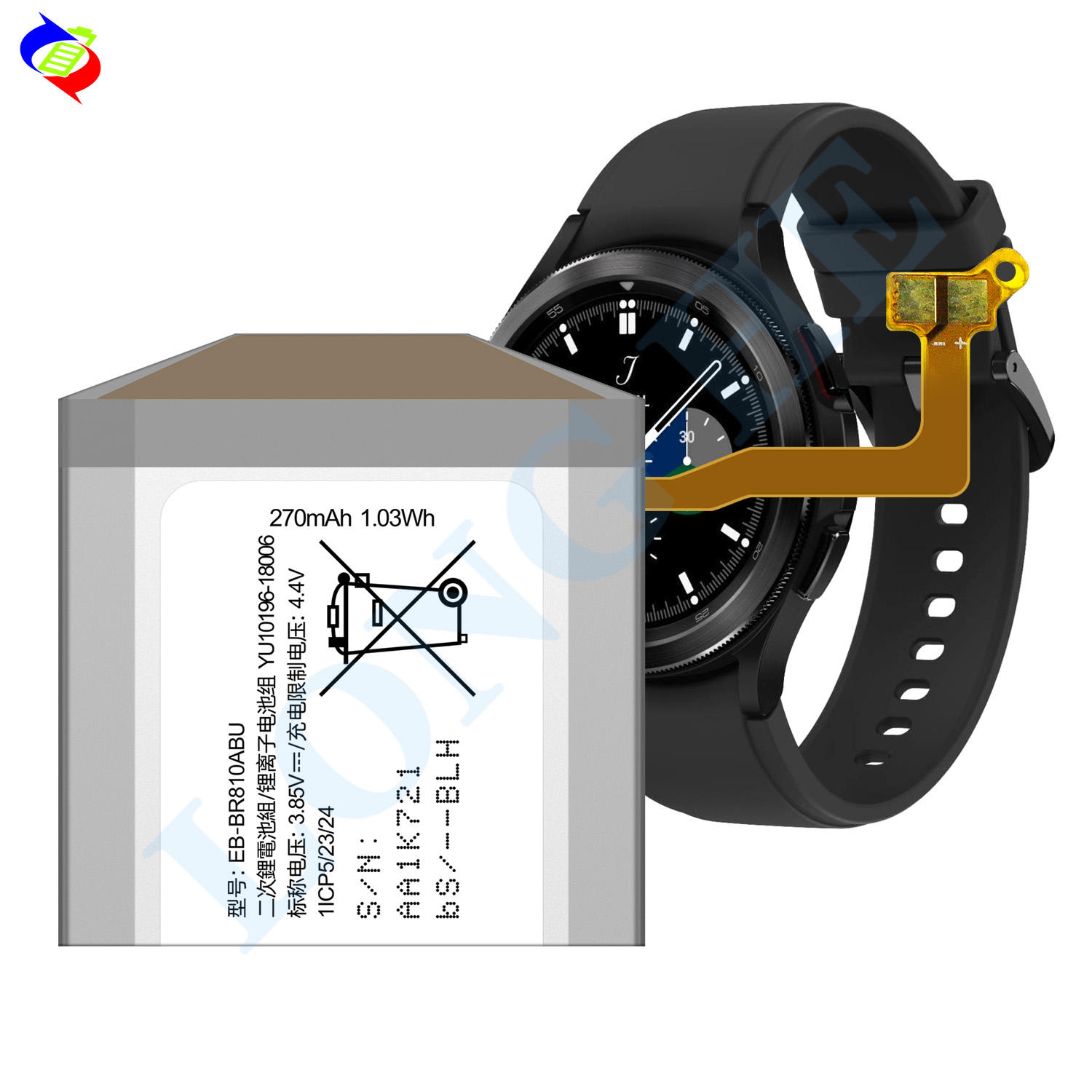 Watch Series Jam Samsung Gear S4 270mah EB-BR810ABU Battery For