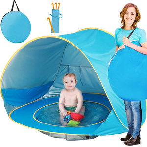 Tienda de playa para bebés emergente Refugio solar portátil impermeable con piscina Parques para niños con sombra - Product Image 1