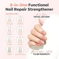 Renforceur et stimulant de croissance des ongles, durcisseur d'ongles, vernis à ongles nude |   Réparation des ongles endommagés, durcisseur extra fort