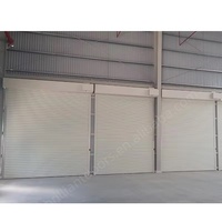 Porte à enroulement en alliage d'aluminium 6063-T5, revêtement poudré, électrique, pour usage commercial et résidentiel