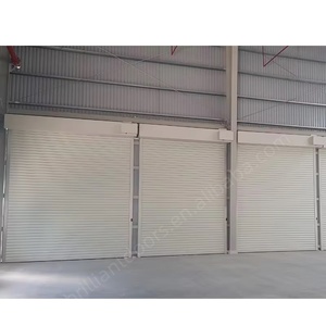 Volet roulant anti-feu moderne à double voie pour garages Fonction de contrôle de fumée en alliage d'aluminium fini-pour les centres commerciaux de villas - Product Image 5