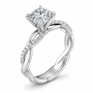 Anello Elegante a Forma di Quadrato Color Rosa per Donne - Product Image 1