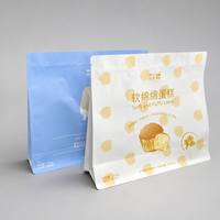 Sacs d'emballage pour boulangerie personnalisés, grands, à fermeture éclair, refermables, pour pain, toast, gâteaux, aliments, OEM