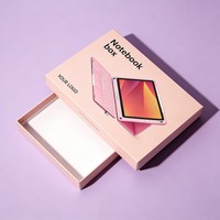 Caja de Embalaje para Portátil con Logotipo Personalizado, Caja de Regalo Rígida de Cartón Duro de 2 Piezas, Caja de Almacenamiento de Papel Mate Dorado con Inserto de Espuma