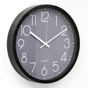 Promotional Gift 12 Inch Round Home Wall <strong>Clock</strong> <strong>Sweep</strong> <strong>Movement</strong> Non Ticking Silent Modern Metal Wall <strong>Clock</strong> - Product Image 2