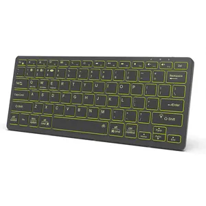 Dual-mode Backlit Bluetooth Keyboard With Built-in battery, Ultra-thin 78-key Laptop External 2.4G Wireless Keyboard