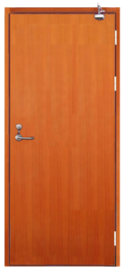 Fabrika fiyat yangına dayanıklı otel kapıları ahşap apartman kapıları yanmaz sıcak satış toptan fiyat ahşap yanmaz kapı - Product Image 4