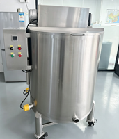 Cuve de fusion de chocolat TUORONG 300L en acier inoxydable avec chauffage électrique et mélangeur