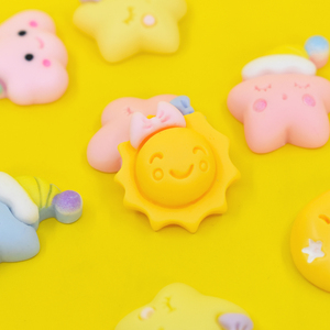 Phổ biến dễ thương sao trăng mây bé Nhựa cabochons quyến rũ cho trường hợp điện thoại trang trí DIY kem keo tóc Clip đồ trang sức làm - Product Image 5