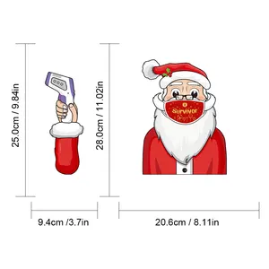 2023 Top Sale Santa Elf tergicristallo adesivo rimovibile tergicristallo posteriore adesivo auto