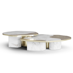 Fournisseur de meubles de luxe haut de gamme, table basse moderne italienne de luxe en marbre, BOCAS-CT-13- OPHELIA, meubles de luxe haut de gamme - Product Image 1