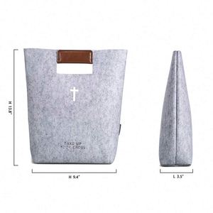 Free Sample Wholesale Portable Bible Carrier Waterproof <b>Book</b> Carry <b>Bags</b> Bible Tote <b>Bag</b> with PU Handle - Product Image 2