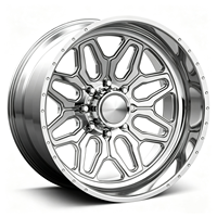 Jantes en alliage forgé sur mesure SL 26x16 28x16 30x16 8x165.1 8x170 8x180 à déport profond polies pour GMC Sierra 1500 et Ford F-350